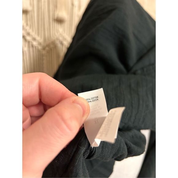 Aerie 100% Cotton Tie Shoulder Dress Size XL - Picture 6 of 7